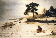 Sir John Everett Millais Blow Thou Winter Wind oil